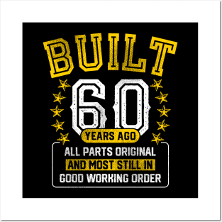 Funny 60th Birthday Shirt Adult 60 Years Old Joke Gift Posters and Art